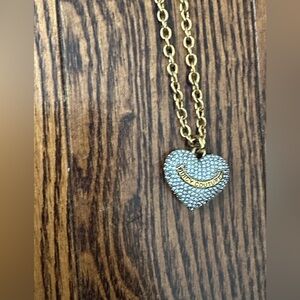 Juicy Couture Gold and Silver Heart Necklace